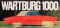 Preview: Wartburg 1000 Modellprogramm 1965 "Mit neuem Chassis" Automobilprospekt (6548)